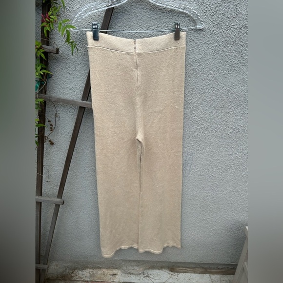 Joostricot solid pants + Linen Button down Crop Cami beige Sandstone - Picture 11 of 11